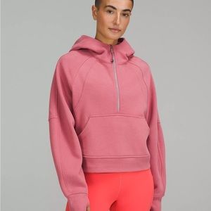 Brier Rose Cropped Scuba Half Zip